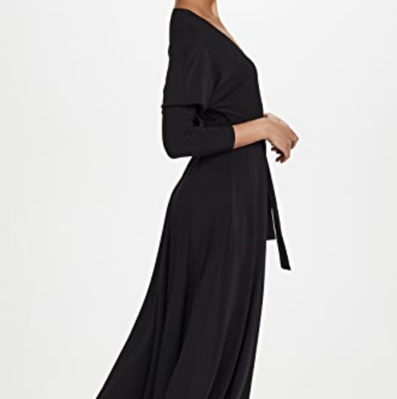 NWT Norma Kamali Dolman Wrap Flared Dress - Picture 4 of 12